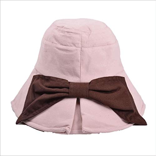 Chapeau de plage en coton avec nœud papillon YXWYXWA pour femme