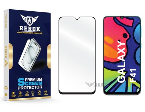 Image of Gorilla Tempered Glass Screen Protector Compatible with Samsung Galaxy F41 [Pack of 1] | Edge-to-Edge, Bubble-Free, Case Friendly, Easy Installation Kit