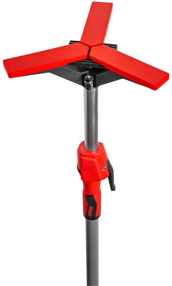BESSEY Deckenstütze STE90-SET, Verstellweg 575-910 mm, Stabile Montagehilfe im 2er Set, schnell fixiert für Montage, Trockenbau und Innenausbau