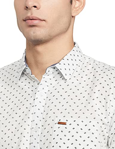 Image of Easybuy Men's Slim Shirt (AU21TW14MT Off White XXL)