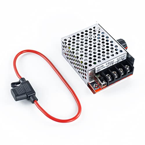 Hosyond PWM DC Motor Speed Controller DC 7-70V 30A 12V 24V 36V 48V with 30 Amp Fuse