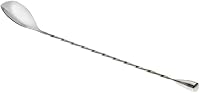 Barfly 11 7/8" Stainless Steel Bar Spoon - Angled Design for Precise Cocktail Mixing & Layering