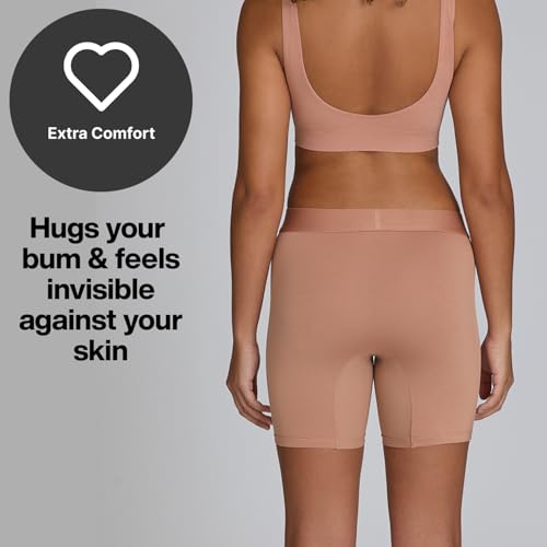 Image of STEP ONE Womens Boxers Underwear, 3-Pack, Viscose from Bamboo Womens Underwear, Moisture-Wicking, Anti-Chafing Boxers