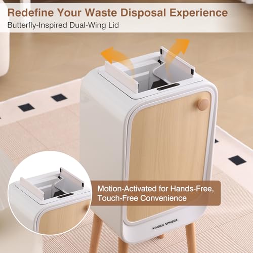 Papelera táctil sin contacto con sensor de movimiento 20L miniatura 2