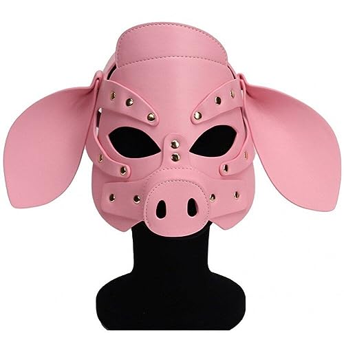 Masque de cochon en cuir femme : résolvez le choix de votre costume gothique d'Halloween