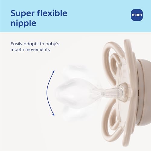 Image of MAM Perfect Baby Premium Pacifier 0-6 Months, Extra Thin Nipple, 2 Pack