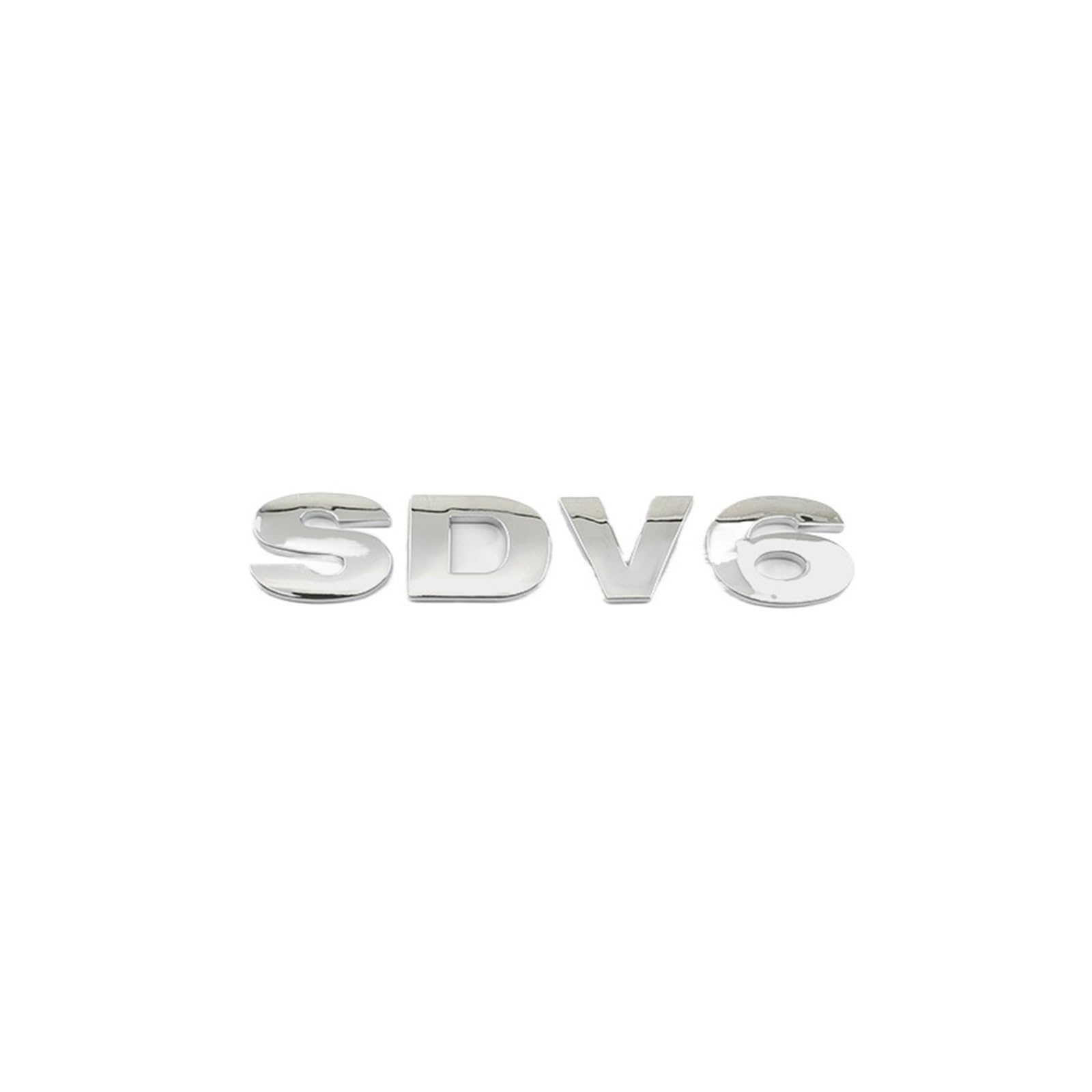 Nibott Sdv6 Chrome Car Sdv6 Sdv8 Trunk Logo Badge Emblem Decals Sticker Fit For Land Rover Range Rover Sport Discovery 4 Defender Accessories (Color : )