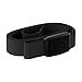 Groove Life Groove Belt Low Profile Midnight/Black - Men's Stretch Nylon Belt with Magnetic Aluminum Buckle, Lifetime Coverage - Medium (33-36