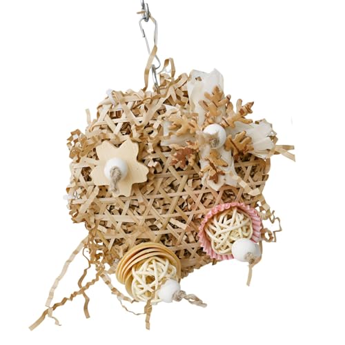 Kauspielzeug für Vögel, Zubehör für Vogelkäfige, natürliche Kauspielzeug, multifunktionales...