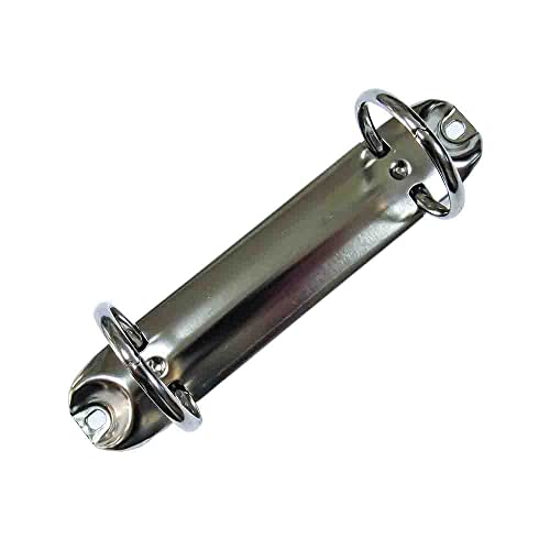 B7 ミニリング バインダー 金具 2穴【PE133−02−32R(26)】26mm×130mm リング内径32mm 鉄 ニッケル鍍金 シルバー 25本入り