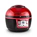 Klarstein VitAir Turbo - Freidora de aire caliente, 1400W, 9L, 50-230°C, Freidora sin aceite, Infrarrojos halógenos, Programas manual/automático, Desconexión automática, LCD, Antiadherente, Rojo