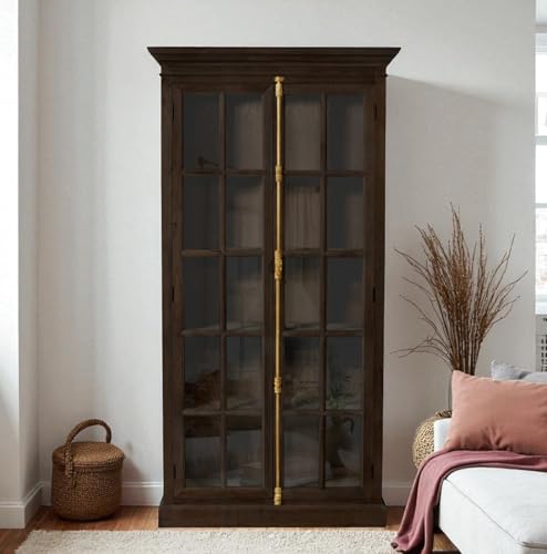 The Attic Oregon Bookshelf, Multipurpose for Living Room Bed Room Study Kitchen, Solid Mango Wood, Walnut Matte Finish