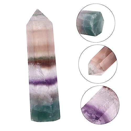 Pillier fluorite colorée Mobestech lot de 3 cristaux à offrir pour table - 3