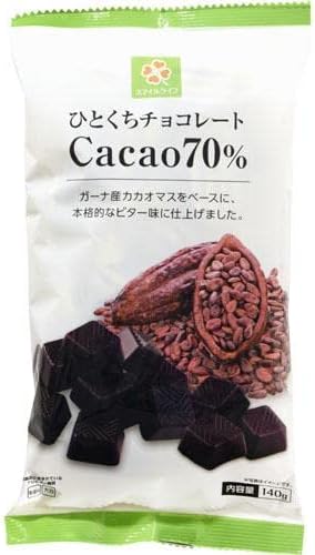 Amazon スマイルライフ ひとくちチョコレートcacao 70 140g スマイルライフ チョコレート菓子 通販