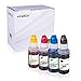 4x Kineco Tintenpatronen kompatibel für Epson EcoTank 104 verwendbar mir ET-2710 ET-2711 ET-2712 ET-2714 ET-2715 ET-2720 ET-2721 ET-2726 ET-2810 ET-2811 ET-2812 ET-2814 ET-2815 ET-2820 ET-2821 je 65ml