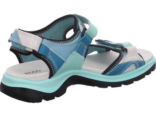 ECCO Women's Yucatan Sport Sandal, Aquatic Patchwork, 4-4.53