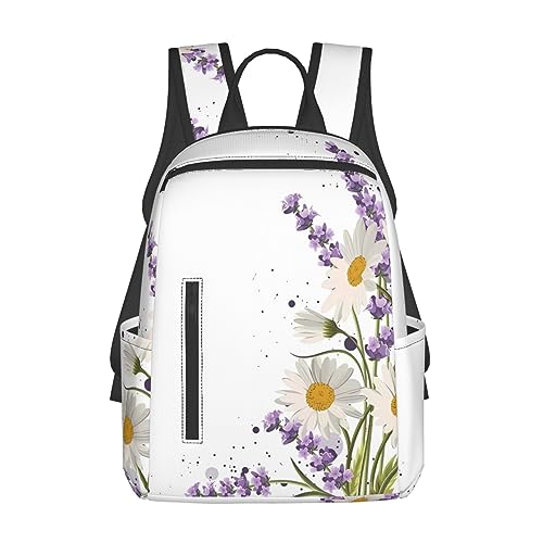 Sac à dos noir lavande pour les cours les sorties et les loisirs