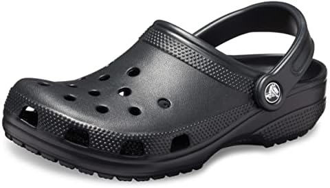 Crocs Unisex-Adult Classic Clogs (Best Sellers), Black, 15 Men/17 Women