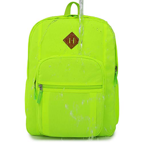 Abshoo Classical Basic Womens Travel Backpack For College Men Water Resistant Bookbag (Greenyellow) #TOP5