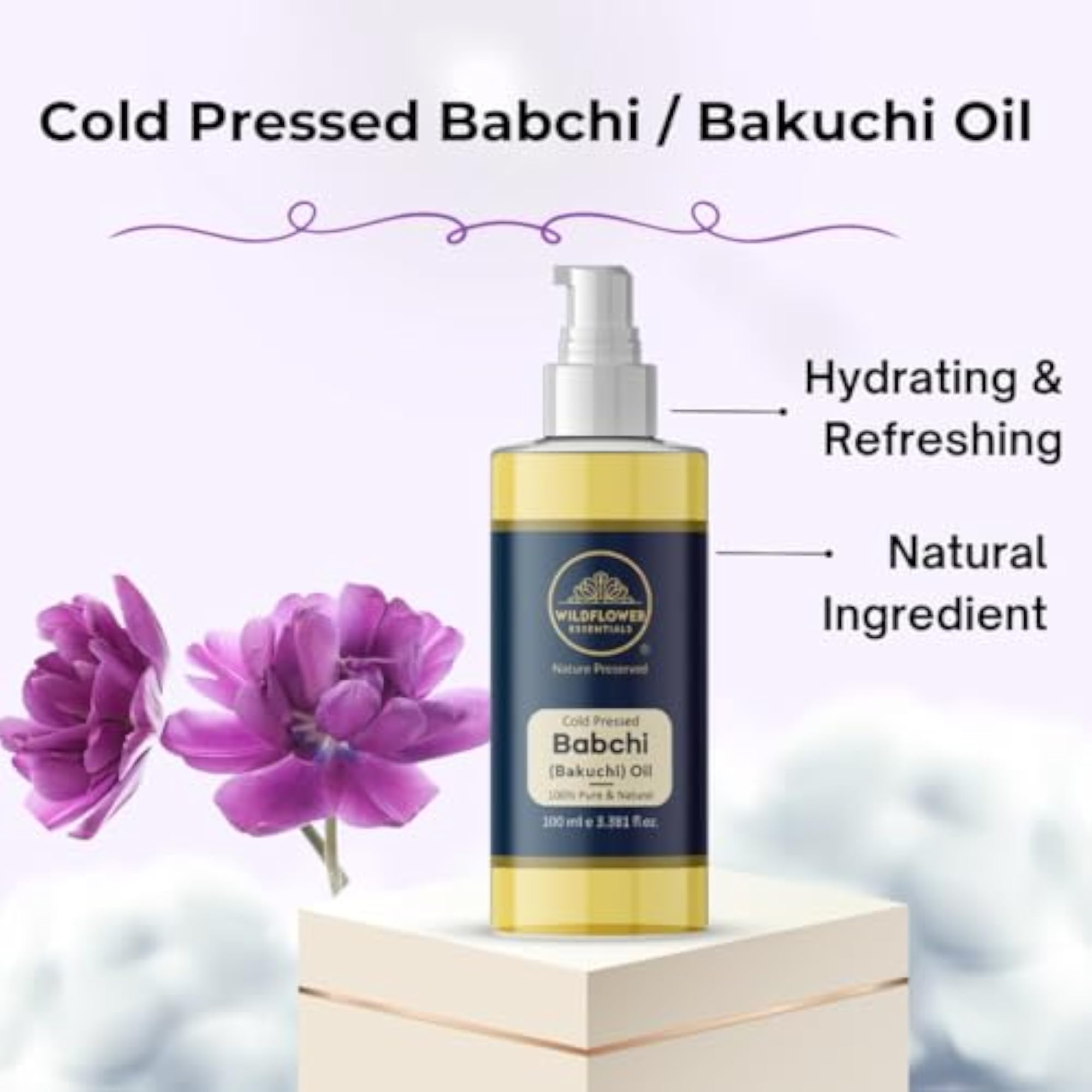 Babchi Oil (Bakuchi) Cold Pressed Pure & Natural - 100ml