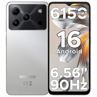DOOGEE Note 56 Smartphone Android 16, 6150 mAh, 8.45 mm Ultrasottile, 6.56" HD + 90 Hz IPS, 24 GB + 64 GB/2 TB TF, 4G Telefono Cellular offerta Smartphone, Dual SIM/Octa Core/OTG/Face ID/GPS, Naturale