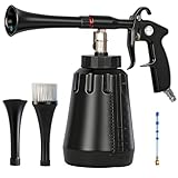 ROTTOGOON Druckluft Reinigungspistole Cyclone Reinigungspistole Entfernt Schmutz und Ablagerungen Effekt für Autos Werkstätten Haushalte Wassertank & 2 Düsen-Aufsätzen (Schwarz)