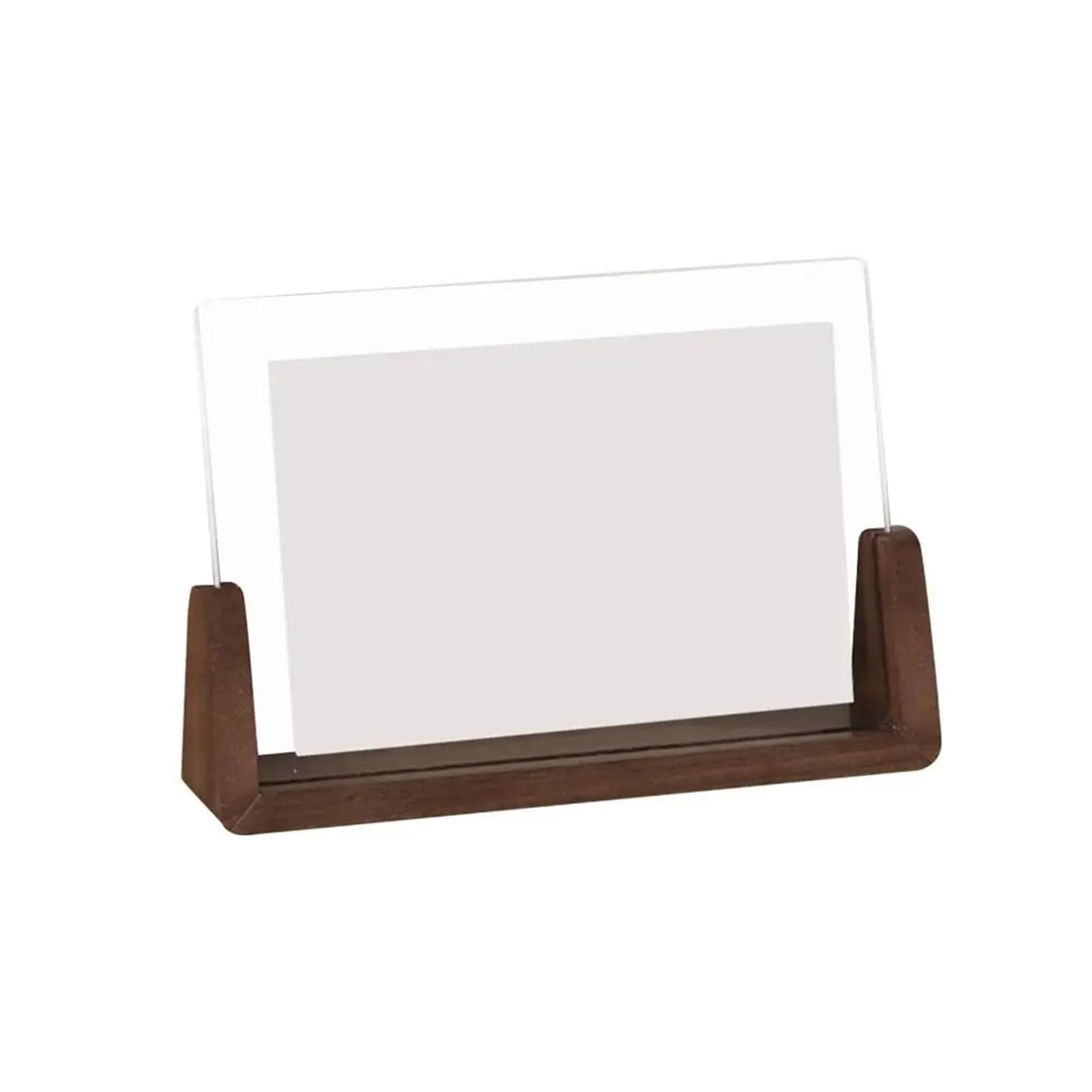 DAJGRHE Photo Frame Creative Photo Frame U Shape Transparent Desktop Wood Wedding Pictures(10.2x15.2cm-4)