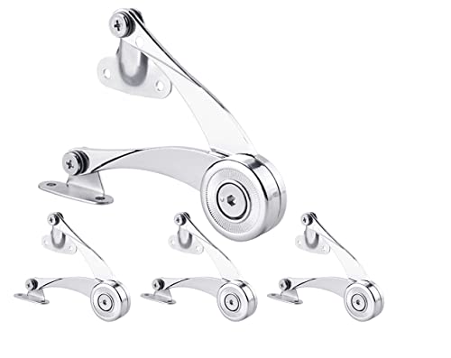 Support Cabinet Hinge, 4Pcs Premium Lid Support Hinge S Shape Heavy Duty Adjustable Metal Lift And Up Hinges Cabinet Door Support Hinge For Cabinet Closet Wardrobe #TOP6