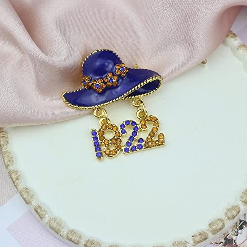 1922 Sorority Paraphernalia Gift For Women Girls Greek Sorority Bracelet Brooch Pin Sisterhood Graduation Jewelry Inspired Gift For Her (Hat 1922 Pin) #TOP2
