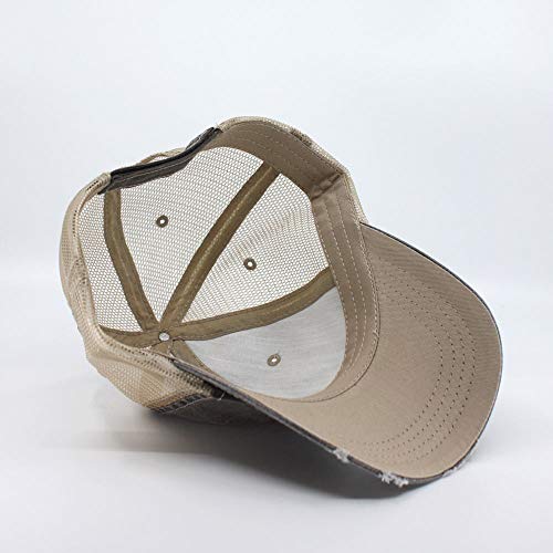 Image of The Vintage Year Distressed Cotton Unstructured Soft Mesh Breathable Adjustable Dirty Wash Dad Hat Trucker Baseball Cap