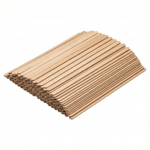 Wooden Coffee Stirrers - 200 Count Eco-Friendly Disposable Stir Sticks 140mm Wooden Stirrers for Coffee Tea Cold Brew Latte & Cocktails