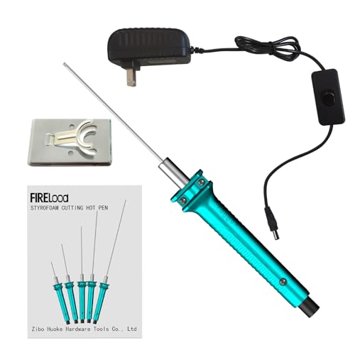 Hot Wire Pen, Electric Hot Wire Cutter Pen 10cm, Styrofoam Cutting Hot Pen Hot Wire Cutting Pen for Amateur DIY Heat Cutting Engraving Pen, Art Making, Foam Carving (blue, 100mm)