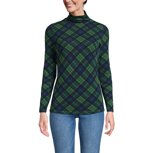 Lands' End Lightweight Jersey Long Sleeve Turtleneck