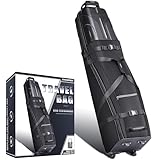 CHAMPKEY Premium Soft-Padded Golf Travel Bags for Airlines - Travel Golf Gags for Airlines with Premium Oxford Fabric and Oversized Wheels(Hard Case Bag Only)