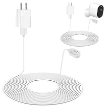 2Pack Arlo Camera Charger Outdoor&Indoor, Power Cord for Arlo 3/4 Pro 5S 2K, Arlos Ultra/Ultra 2, Go 2 16ft/5m Weatherproof Outdoor Charging Cable with Quick Charge Adapter