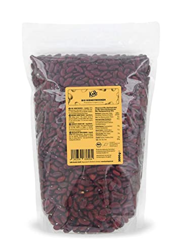 KoRo - Bio Kidneybohnen 2 kg - Bohnen aus kontrolliert biologischem Anbau im praktischen Vorteilspack ohne Zusätze