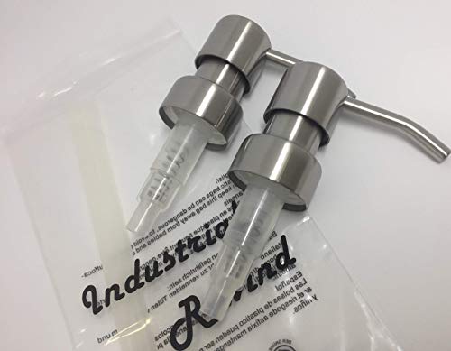 Stainless Soap Dispenser Pumps - 2pk Replacement Pumps for Your Bottles, Mason Jars or Other DIY Soap or Lotion Dispensers - Thumbnail 4