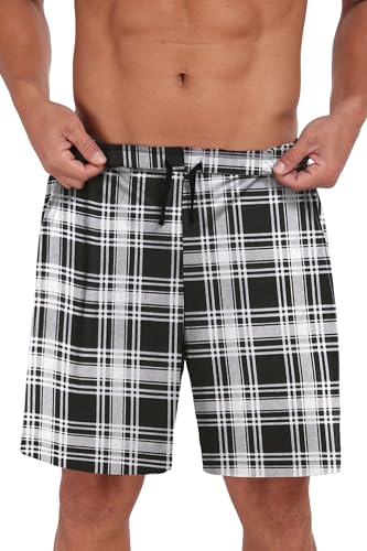 Image of Mens Pajamas Set Lightweight Summer Pjs Sleepwear Soft Comfy Short Sleeve Loungewear With Pocket (S-4X)