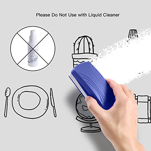 Ddaowanx Whiteboard Eraser, Magnetic Dry Erase Eraser, Glass Board Eraser,School And Office Supplies, Pack Of 2 (Black) #TOP5