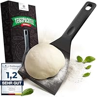 Edelfeld - Flexibler Teigspachtel Pizza mit Antihaftbeschichtung [10 cm] - Spülmaschinengeeigneter Pizza Spachtel - Lebensmittelechter & Hygienischer Pizzaspachtel aus Kunststoff - Pizzateig Spachtel