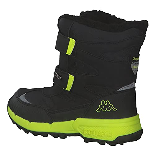 Kappa Cekis Tex K 260903K-1133, for Boy, Black/Lime, 9.5 US3