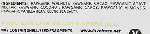 Love Force Chocolate Vegan Energy Bar, Vanilla Rawganic, 3 Ounce #TOP4