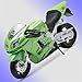 LTYNND 1:18 Modèles De Moto À L'échelle pour Kawasaki pour Ninja ZX12R Vert Moto Alliage Moulé sous Pression Moto Miniature Course Jouet pour Collection De Cadeaux Modèle Moto