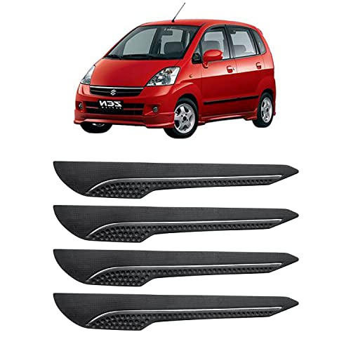 Image of AOSIS-Car Bumper Protector /Bumper Guard for Maruti Suzuki Zen Estilo with Single Chrome Stripe (4-Pcs)