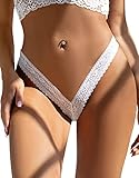 Sohimary 421 Femme Mini String Dentelle XS S M 34 36 38 40 Blanc
