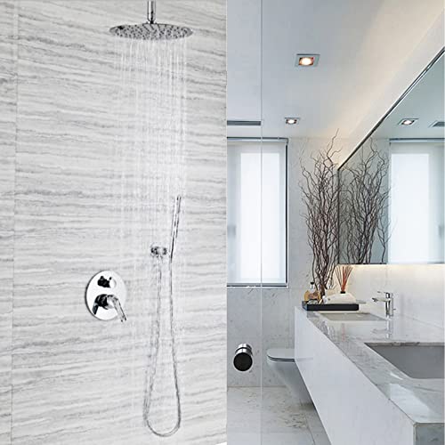 Douche à main haute pression combo de douche 8 pouces en chrome