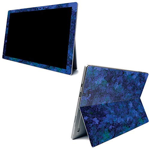 Image of MightySkins Carbon Fiber Skin for Microsoft Surface Pro 7 - Blue Ice | Textured Carbon Fiber Finish | Easy to Apply, Remove, and Change Styles | Made in The USA