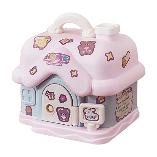 La Mejor Recopilación de Huchas más recomendados. 45 Dinero la casa - Hucha con Forma casa | Lindo Estilo Dibujos Animados niños niña decoración Creativa con Llave Abierta para Regalo cumpleaños Tipo casa