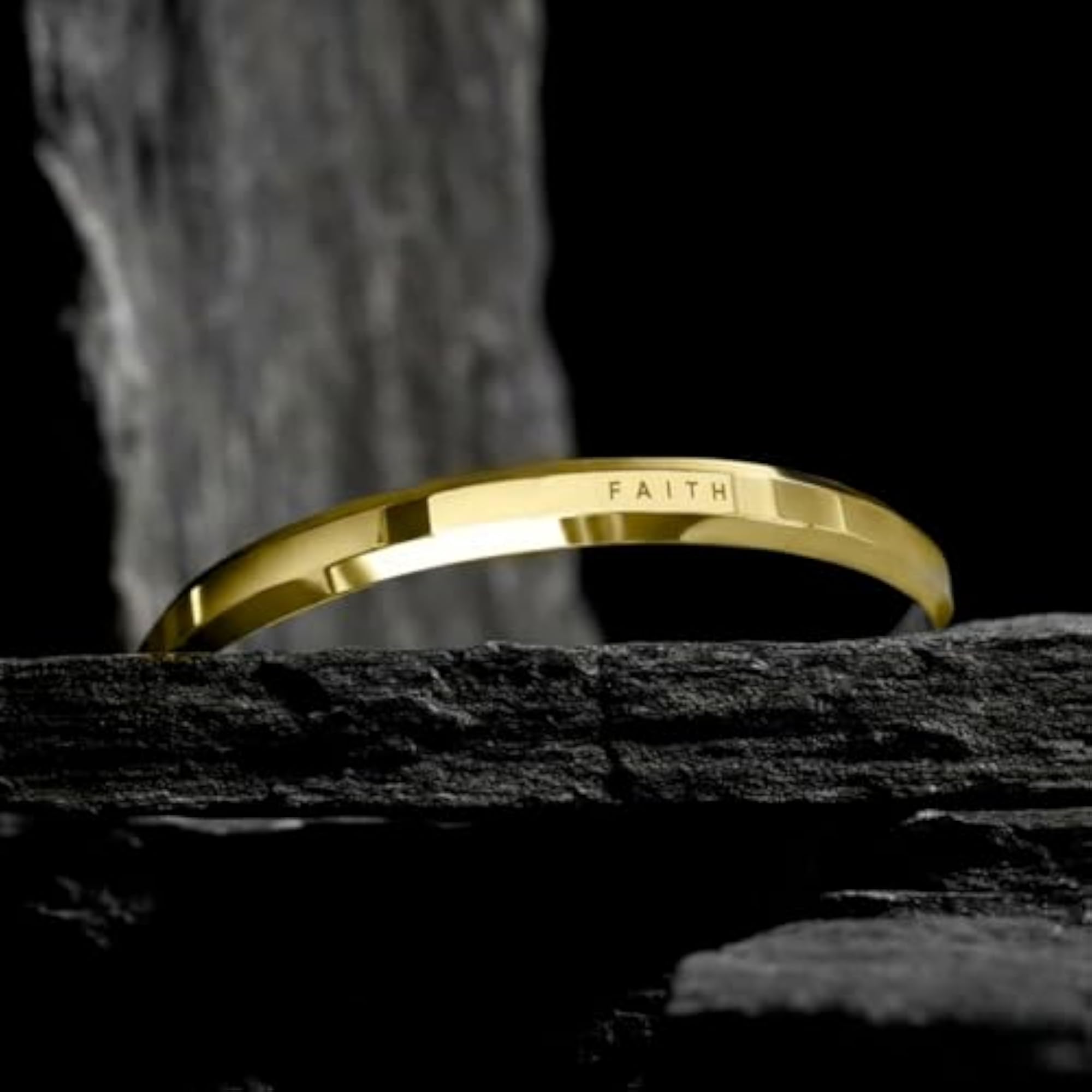Classic Gold Plated Kada Bracelet, 22K Glossy Finish