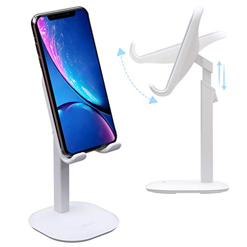 PZOZ Cell Phone Stand, Height/Angle Adjustable Smartphone Tablet Desktop Holder Mount Cradle Dock Co - //coolthings.us